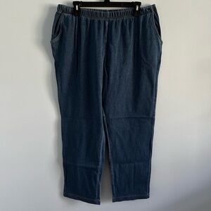 L.L.Bean Denim Pants with Elastic Waistband